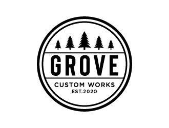 Grove Custom Works logo design by cybil