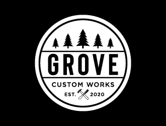 Grove Custom Works logo design by cybil