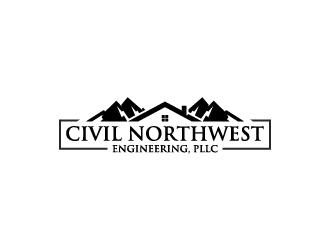 Civil Northwest Engineering, PLLC logo design by wongndeso