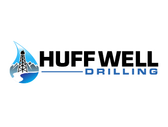 Huff Well Drilling logo design by ElonStark