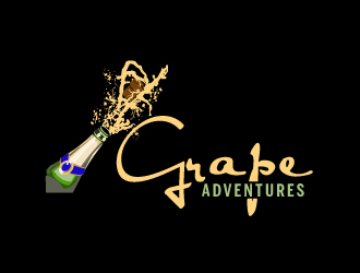 Grape Adventures logo design by ElonStark