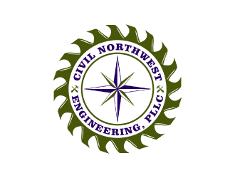 Civil Northwest Engineering, PLLC logo design by nona