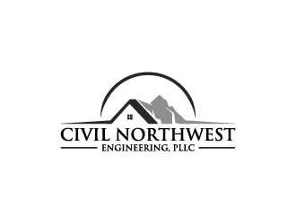 Civil Northwest Engineering, PLLC logo design by wongndeso