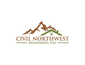 Civil Northwest Engineering, PLLC logo design by wongndeso
