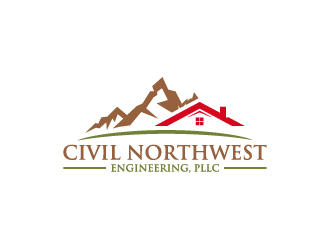 Civil Northwest Engineering, PLLC logo design by wongndeso
