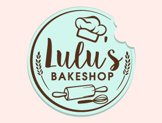 Lulus Bakeshop logo design by ElonStark