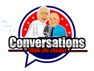 Conversations With An Addict logo design by ElonStark