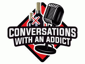 Conversations With An Addict logo design by Bananalicious