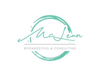 McLean Bookkeeping  - OR - McLean Bookkeeping & Consulting logo design by wongndeso