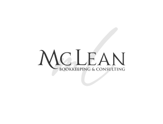 McLean Bookkeeping  - OR - McLean Bookkeeping & Consulting logo design by pakderisher
