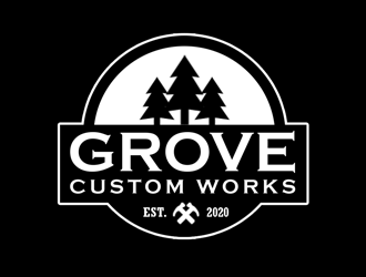 Grove Custom Works logo design by kunejo