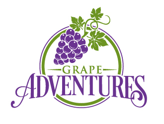 Grape Adventures logo design by ElonStark