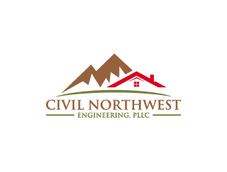 Civil Northwest Engineering, PLLC logo design by wongndeso