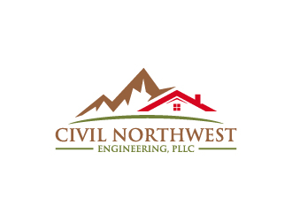 Civil Northwest Engineering, PLLC logo design by wongndeso