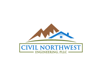 Civil Northwest Engineering, PLLC logo design by wongndeso