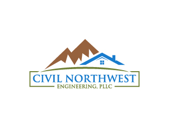 Civil Northwest Engineering, PLLC logo design by wongndeso