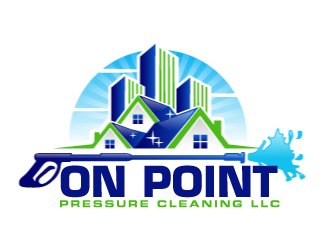 On point pressure cleaning llc logo design by ElonStark