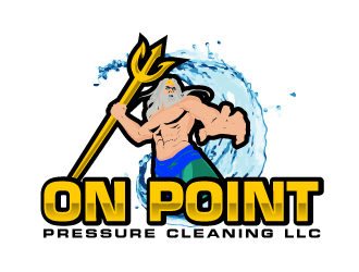 On point pressure cleaning llc logo design by ElonStark