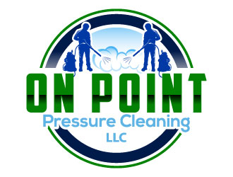 On point pressure cleaning llc logo design by Suvendu