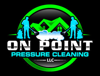 On point pressure cleaning llc logo design by Suvendu