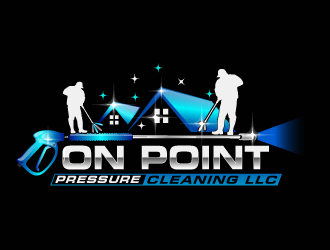 On point pressure cleaning llc logo design by Suvendu