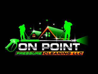 On point pressure cleaning llc logo design by Suvendu