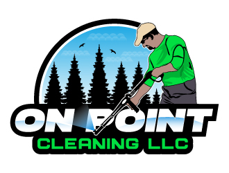 On point pressure cleaning llc logo design by Suvendu