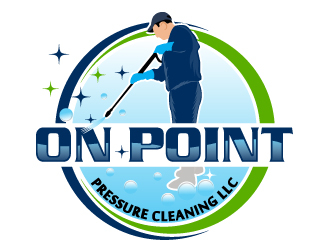 On point pressure cleaning llc logo design by Suvendu