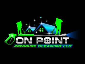 On point pressure cleaning llc logo design by Suvendu