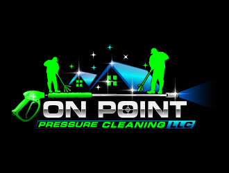 On point pressure cleaning llc logo design by Suvendu