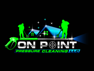 On point pressure cleaning llc logo design by Suvendu