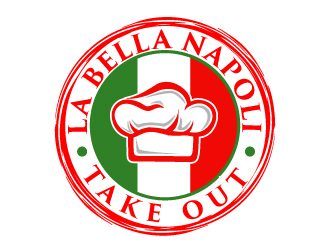 La Bella Napoli Take out logo design by ElonStark