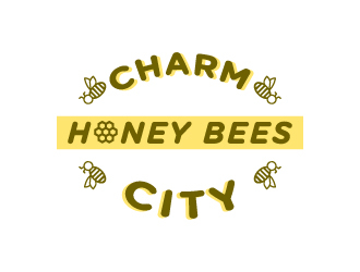 Charm City Honey Bees logo design by pilKB