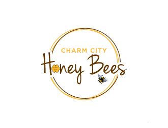Charm City Honey Bees logo design by Creativeminds