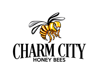 Charm City Honey Bees logo design by ElonStark