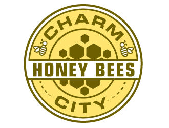 Charm City Honey Bees logo design by Suvendu