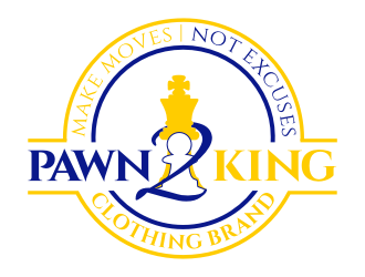 Pawn 2 King Clothing Brand logo design by rgb1