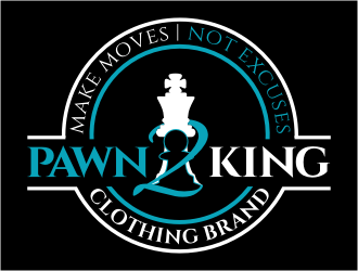 Pawn 2 King Clothing Brand logo design by rgb1