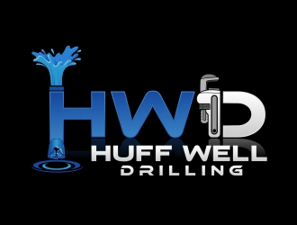 Huff Well Drilling logo design by rizuki