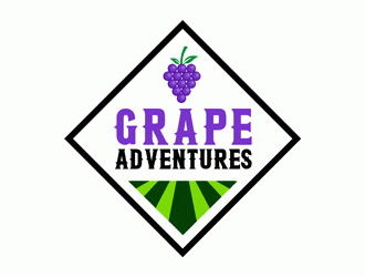 Grape Adventures logo design by Bananalicious