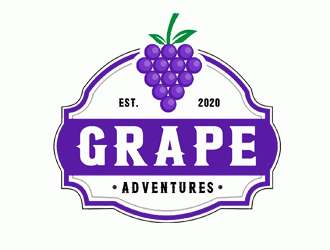 Grape Adventures logo design by Bananalicious