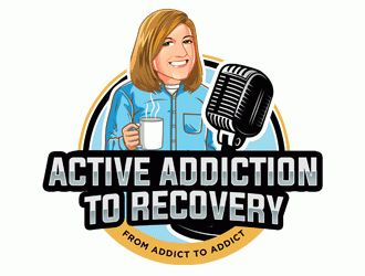 Conversations With An Addict logo design by Bananalicious