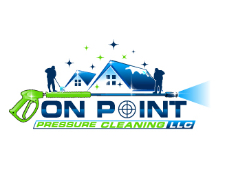 On point pressure cleaning llc logo design by Suvendu