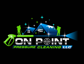 On point pressure cleaning llc logo design by Suvendu