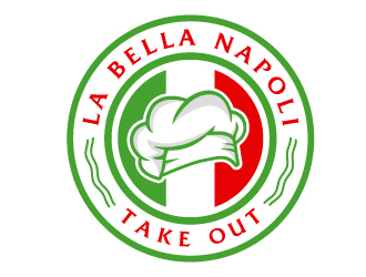 La Bella Napoli Take out logo design by akilis13