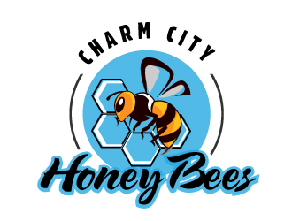 Charm City Honey Bees logo design by LogoQueen