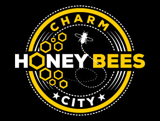 Charm City Honey Bees logo design by Suvendu