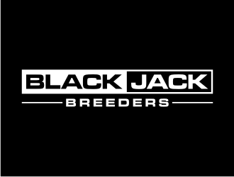 Blackjack Breeders logo design by vostre