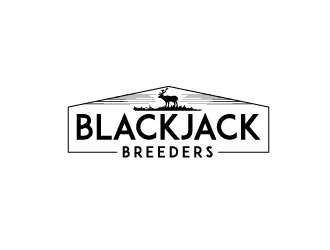 Blackjack Breeders logo design by my!dea