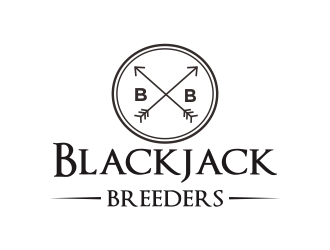 Blackjack Breeders logo design by Greenlight